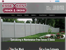 Tablet Screenshot of essexkentfence.com